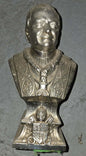 Buste du Pape Pie IX en métal