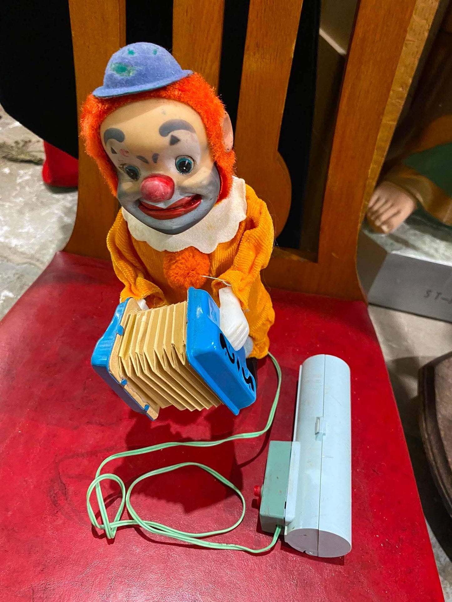 Jouet vintage Happy 'n Sad Magic Face Clown