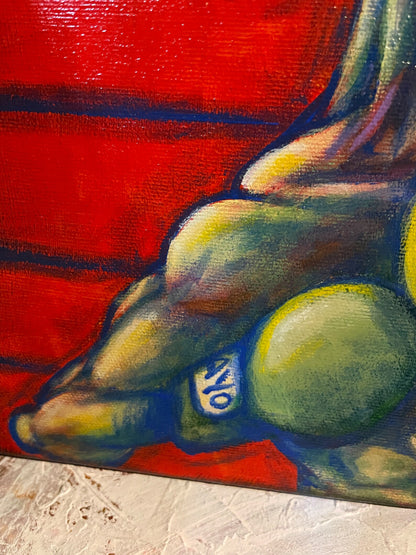 Peinture originale "Le boxeur " par David Therrien