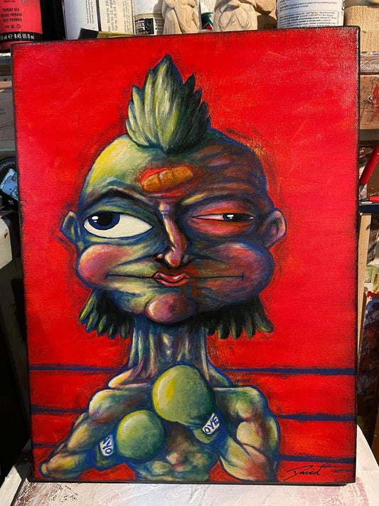 Peinture originale "Le boxeur " par David Therrien